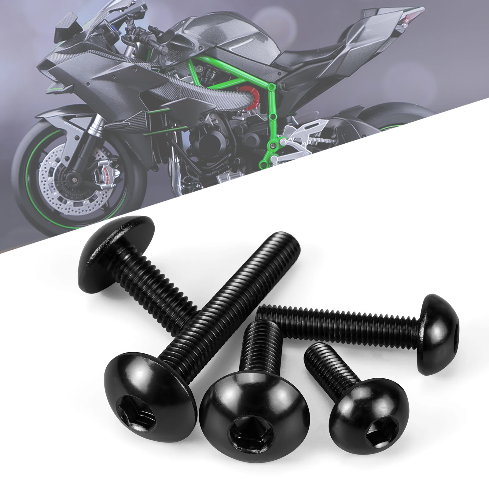 190PCS Motorcycle Fairing Bolts Body Screws Nuts For Suzuki GSXR 600 750 1000 Yamaha SRX Kawasaki ZXR Ninja Honda CBR 600RR 1000