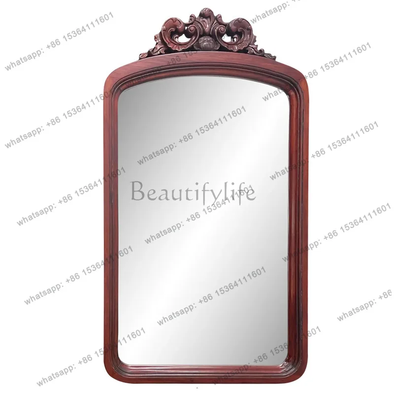 

French retro old decorative makeup mirror home entrance mirror home