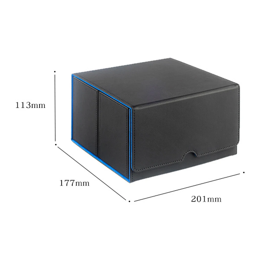 Storage Box For Trading Cards PU Leather Commander Card Deck Case Magnetic Closure Card Holder Fits for Magic Game Cards