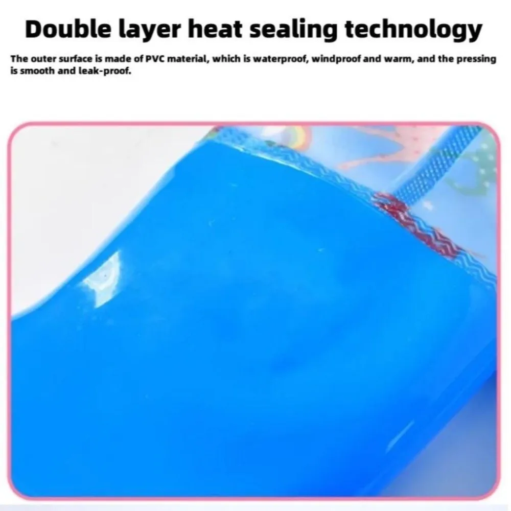 PVC الأطفال المطر السراويل الأحذية نصف الجسم مقاوم للماء الأطفال معطف واق من المطر بذلة الفيضانات القتال السراويل السميكة مع احذية المطر المطر #3