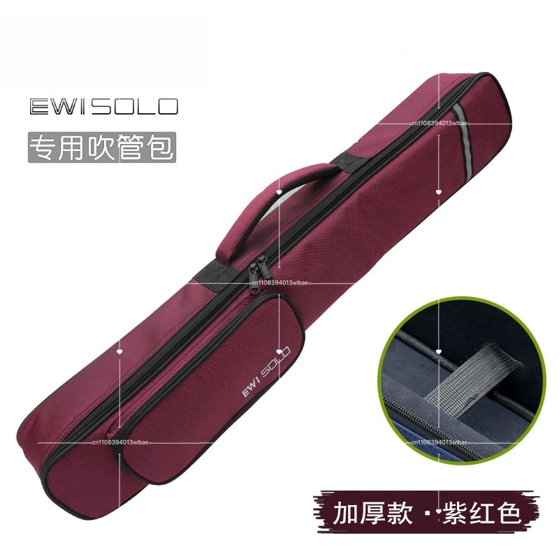 Soprano Saxophone Clarinet Case Water Resistant Music Instrument Storage Bag Portable Sax Gig Bag Carry Case for Stage Travel