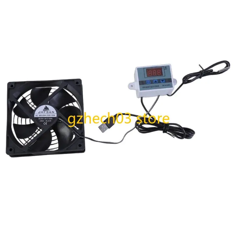 

G2AC 120mm USB Powered Cooling Fans with Adjustable Thermostat Control for Cabinets