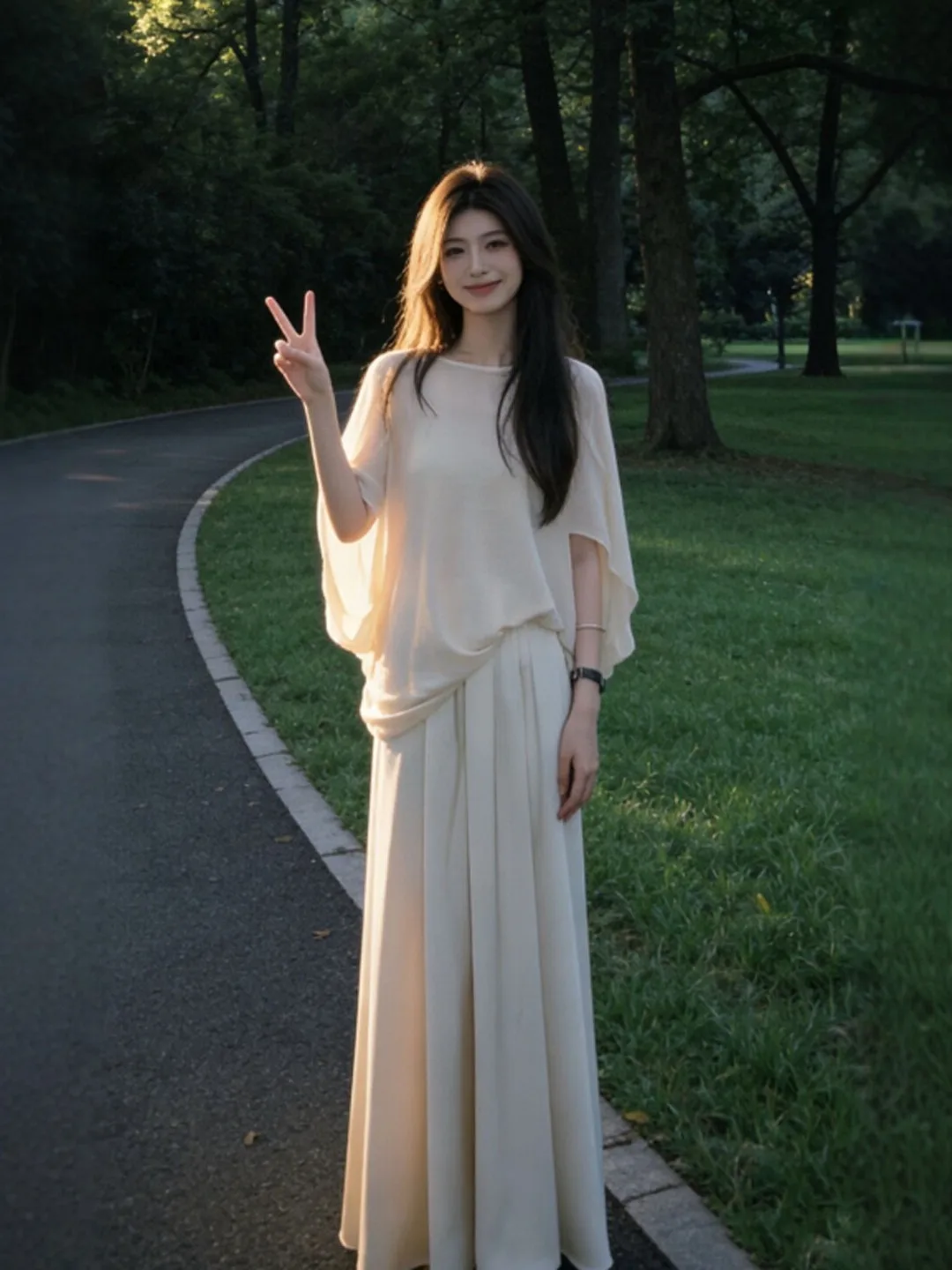 

Korean Style Gentle Wind Super Beautiful Top Half Skirt Two Piece Set Anti Aging Whole Set Ootd Summer 2026 Comfortable Fashi...