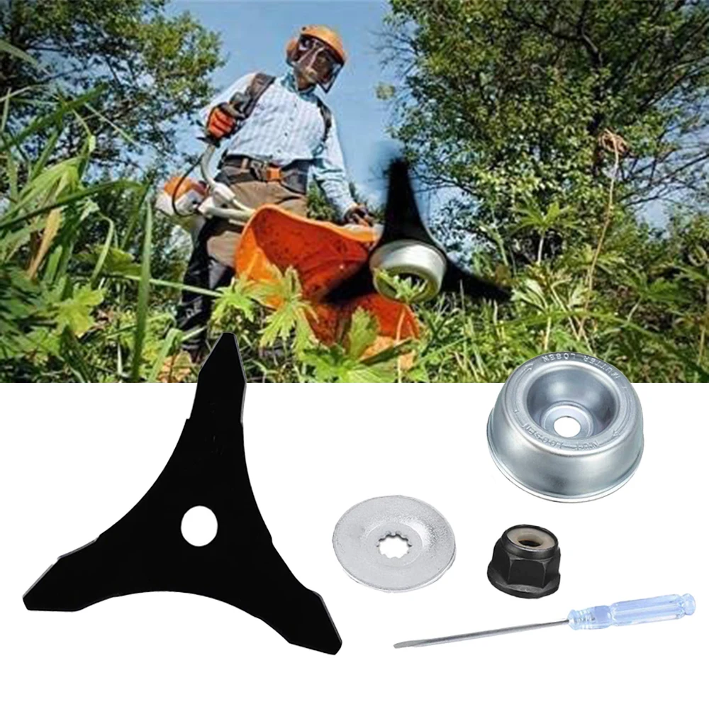 New Brush cutter blade Eater Edging FS120 FS130 FS200 Screwdriver Spare for wacker 3 Teeth For String Trimmer New