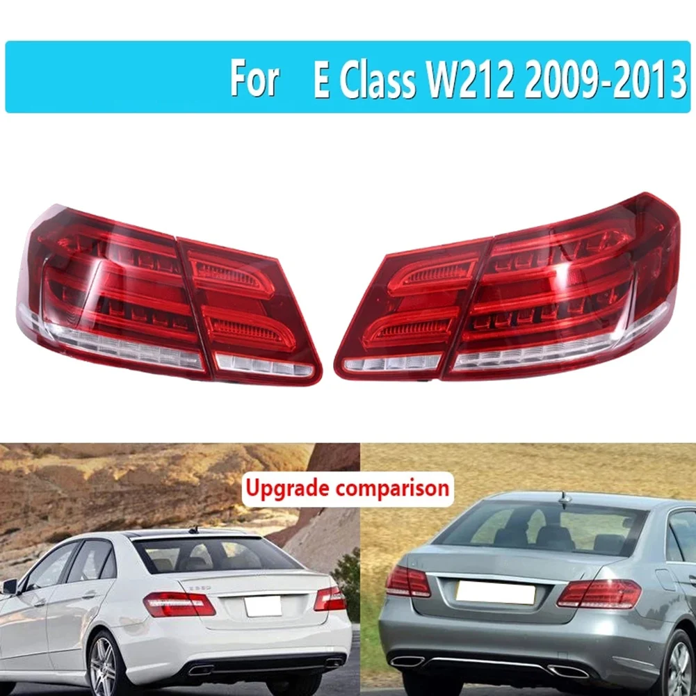 Car LED Rear Taillight Brake Light Inner Outer Side for Mercedes-Benz E Class W212 2009 2010 2011 2012 2013 Left