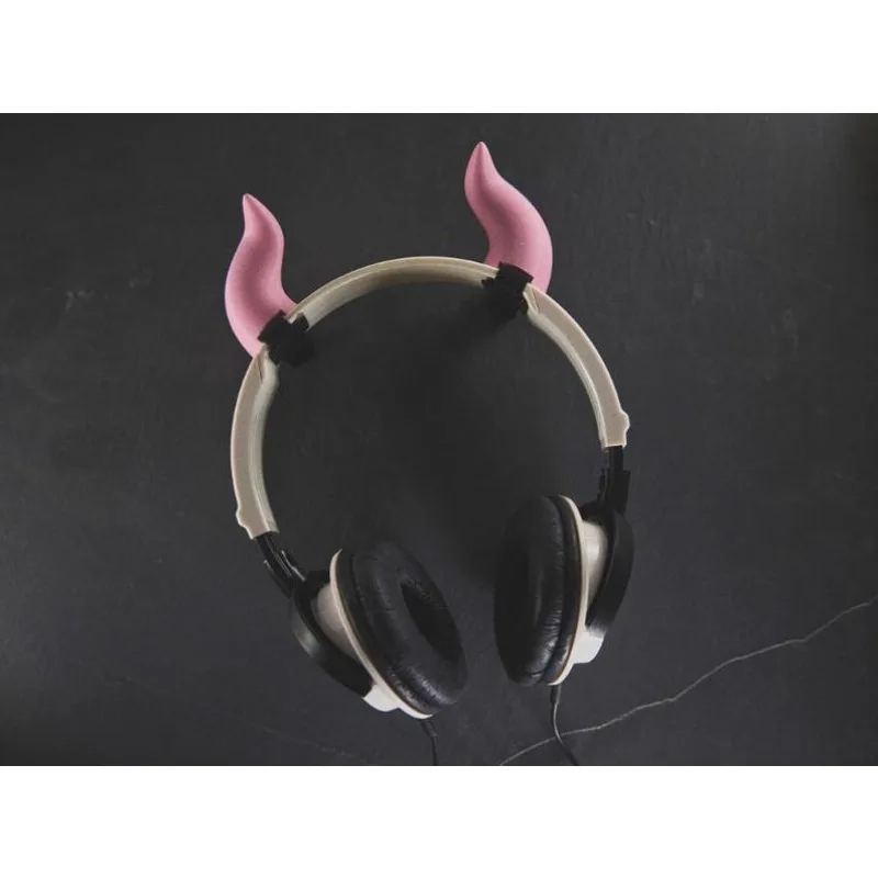 Devil Horns Headphone Attachment – Cute Gamer Headset Accessory for Streamers, Egirl Cosplay & Gaming Setup