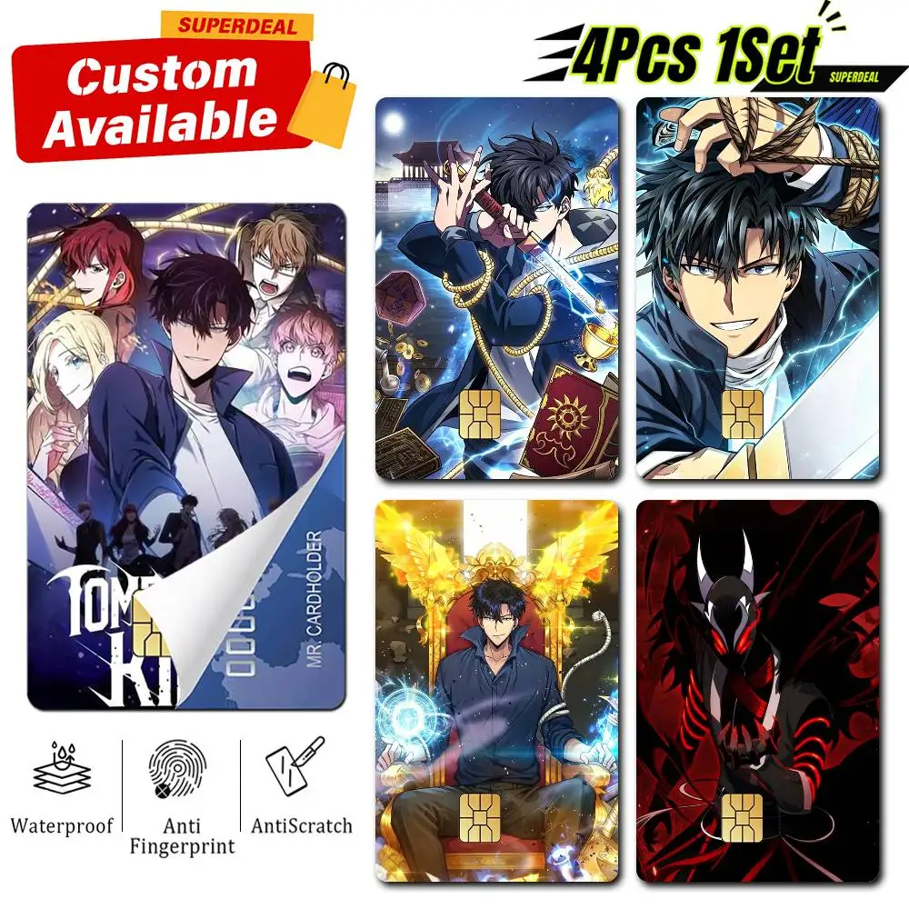 Manhwa T-Tomb Raider King Joo-Heon  Card Stickers for Bank Access Protective Waterproof Film Cover Sticker Gift