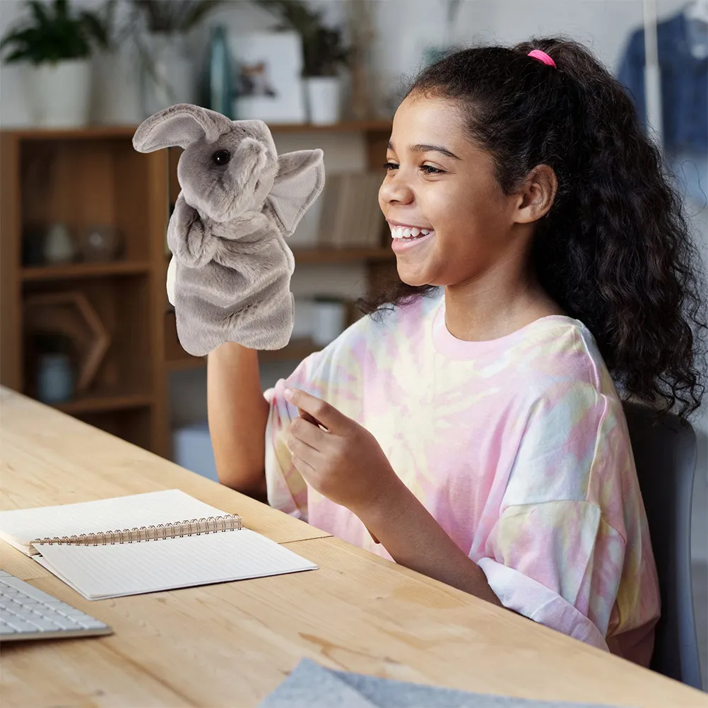 

2Pcs Elephants Hand Puppet Interactive Role Play Storytelling Educational Parent-Child Animal Hand Puppet for Kids