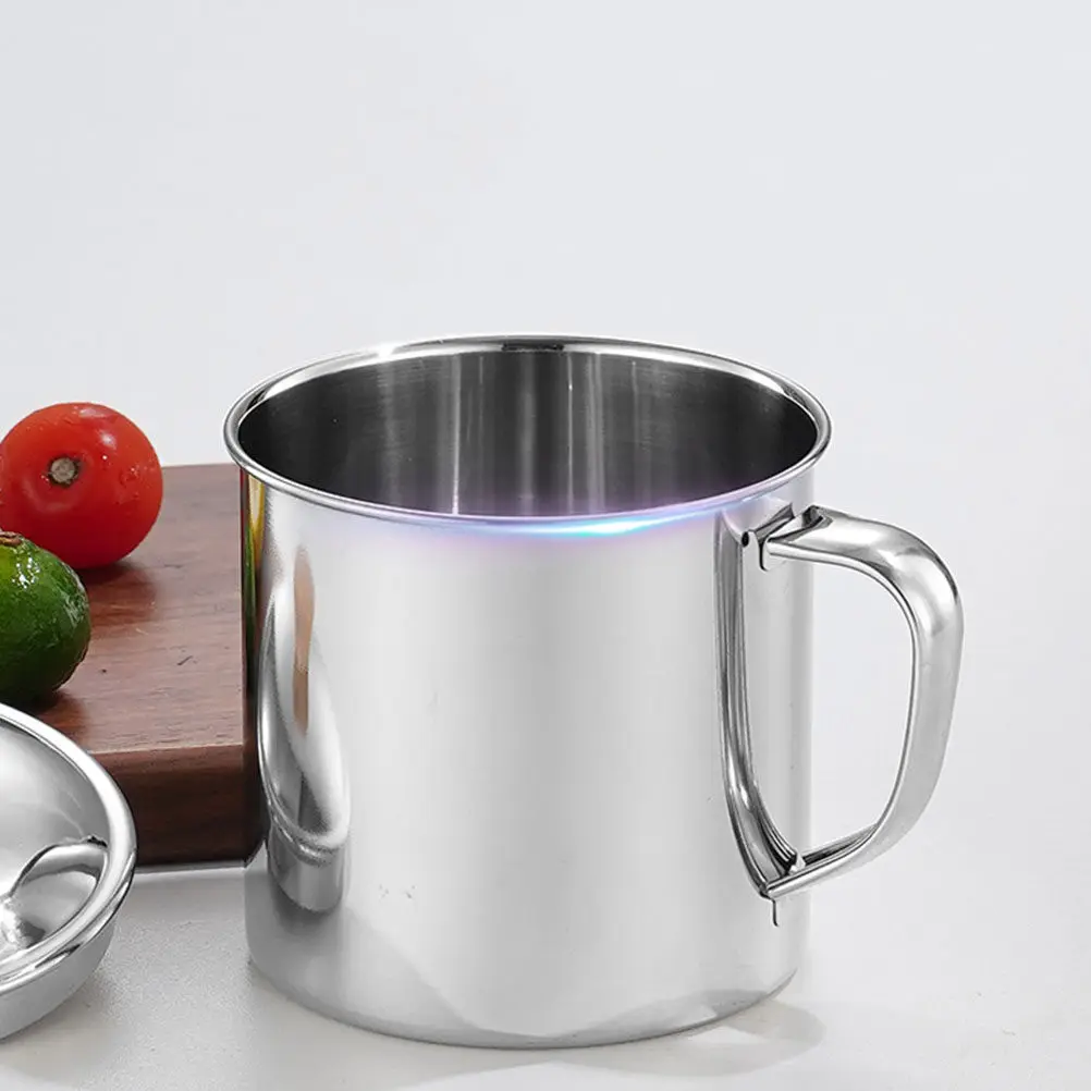 4Pcs Children Stainless Steel Drinking Cups Mini Size Handle Design Unbreakable Outdoor Indoor Portable Water Mug Safe Easy