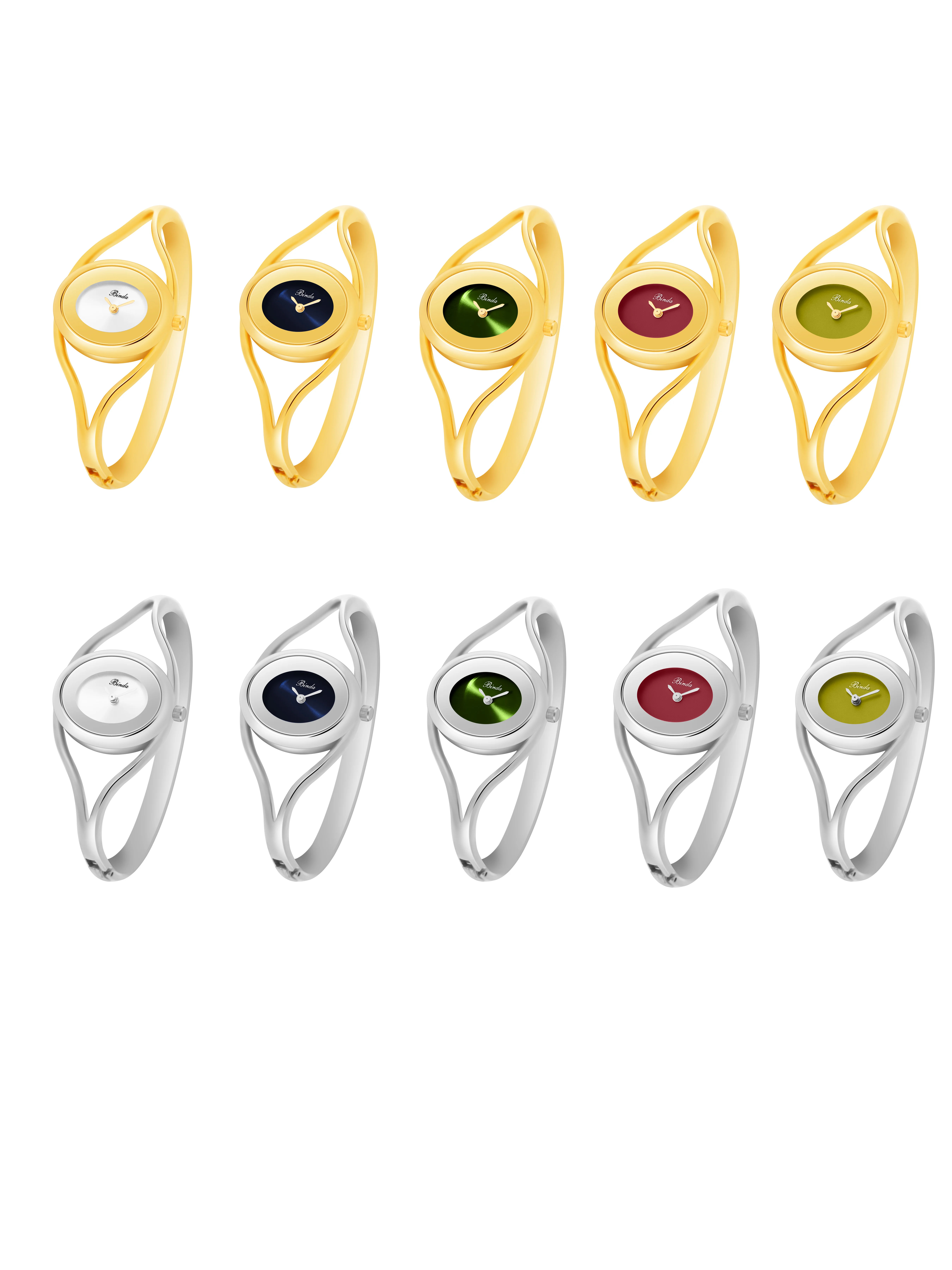 ساعة كوارتز نسائية من Binda 2025 بسوار فضي، أنيقة ومتعددة الاستخدامات، مثالية للارتداء اليومي أو الحفلات أو الهدايا