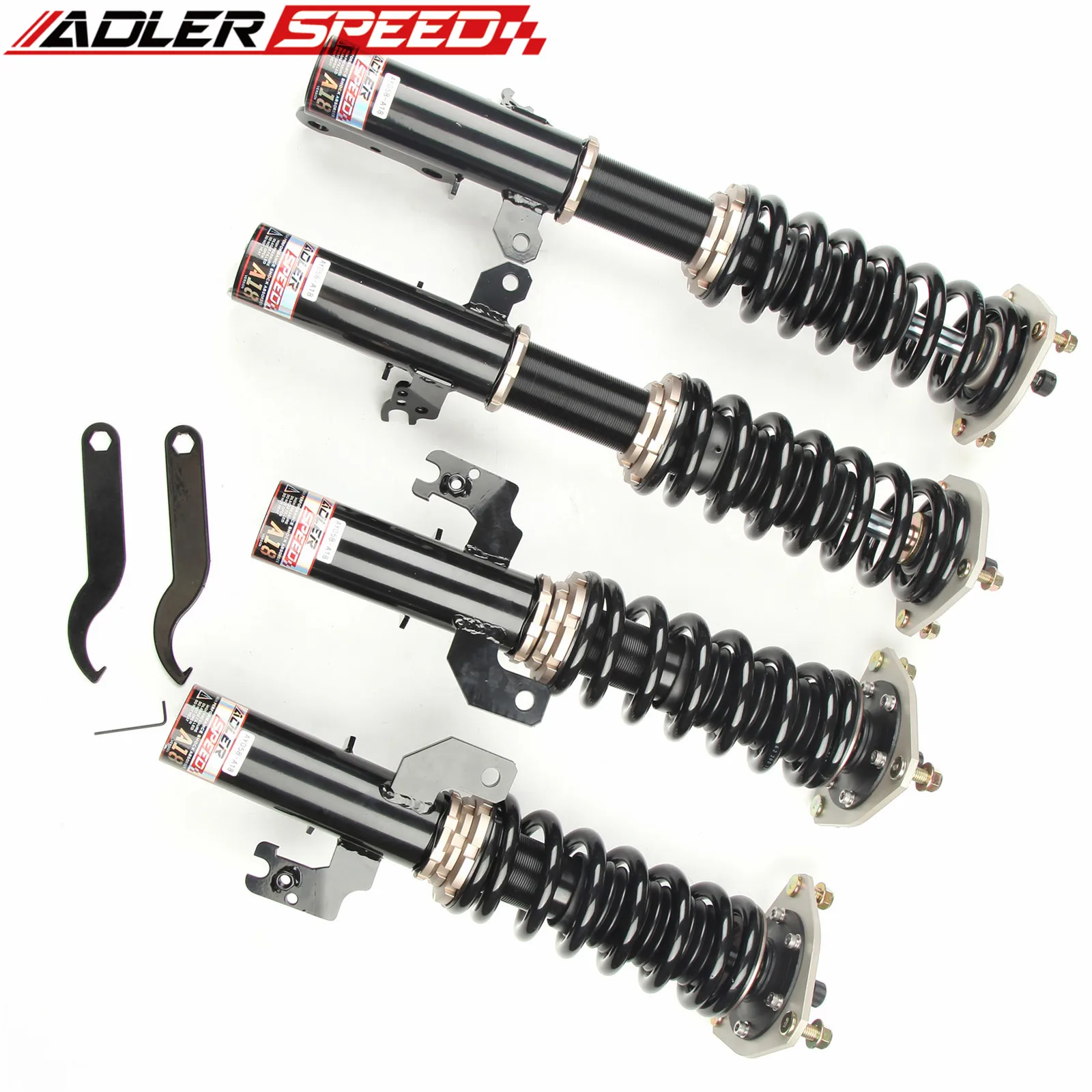 ADLERSPEED Adjustable Coilovers Lowering Suspension Kit 18 Damper For Lexus ES350 (GSV40) 2007-12