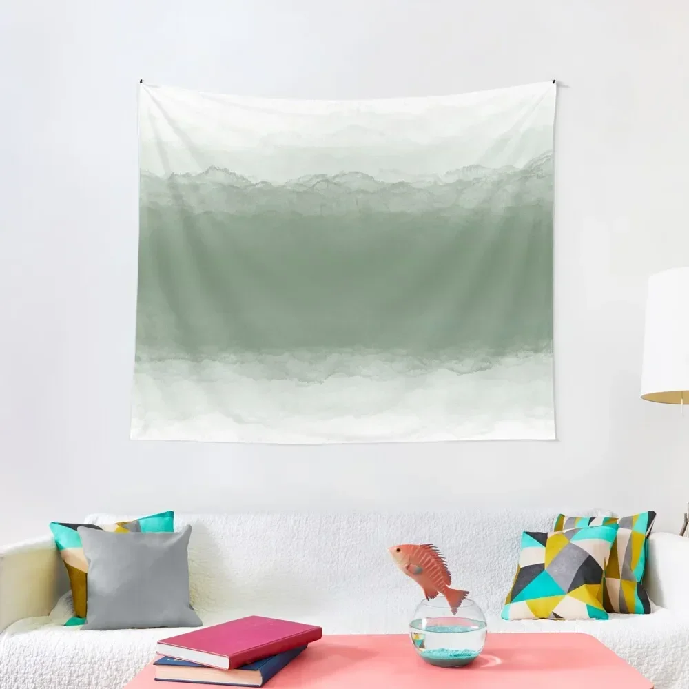 

Abstract Watercolor Ombre (sage green/white) Tapestry Room Ornaments Wall Decoration Items Tapestry