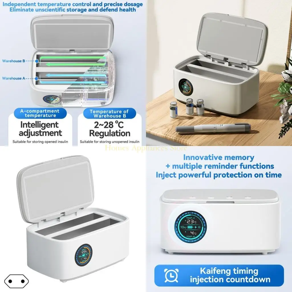 D0AB Insulinkühler Box Insulin Stift Reisekühler Mini Kühlschrank Hülle Diabetiker Kühler tragbarer Auto Insulinkühler Box