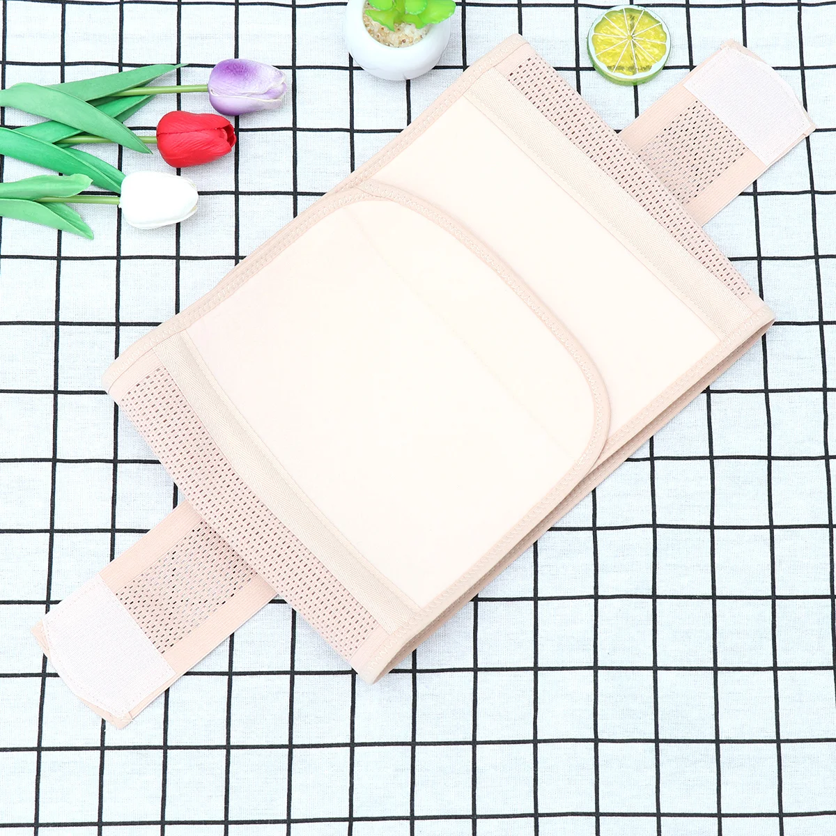 

Belly Recovery Belt Postnatal Support Girdle Abdominal Binder for Women Size M Breathable Stretchable Back Protector