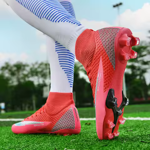 Men FG Football Boots Sneakers Turf Field New Casual Long Spikes Male Soccer Shoes Non Slip Match Football Shoes High Quality