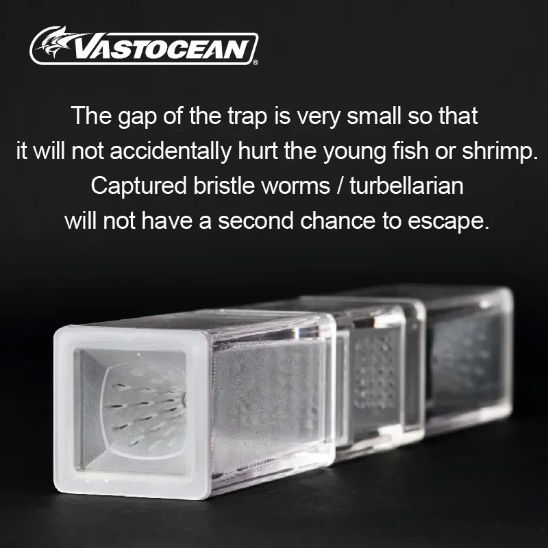 VASTOCEAN Steel Caterpillar Eddy Worm Catcher Trap Freshwater Aquarium Coral Saltwater Fish Worm Catcher