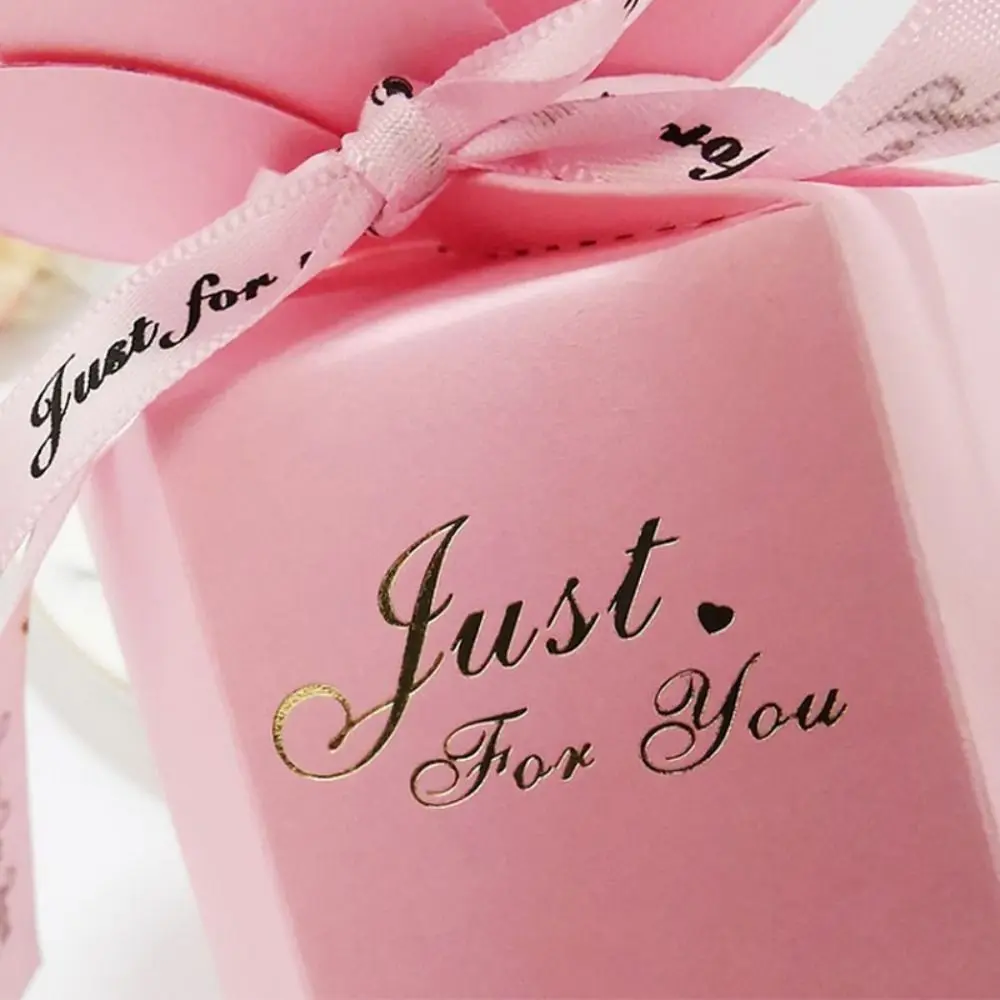 10 قطعة صندوق هدايا الزفاف الإبداعي البتلة ورقة علب حلوى الشوكولاتة ديكور الحفلات صناديق تغليف الهدايا سداسية #2