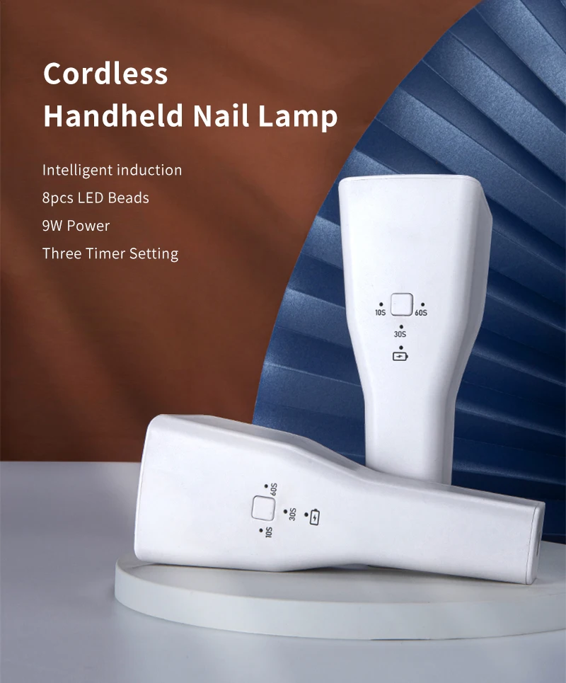 4QUEENS Mini-Hand-Nagellampe, wiederaufladbar, für Gel-Nagellack, tragbarer Nageltrockner, UV-Nagelkunst-Werkzeuge, Gellampe, UV-Nagelkunst-Werkzeuge, Gellampe für den Heimgebrauch