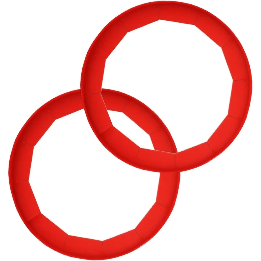 

Регулируемые силиконовые защитные щитки для пирогов, защитные кольца для выпечки, подходят для пирогов с диагональю 811,4 дюйма