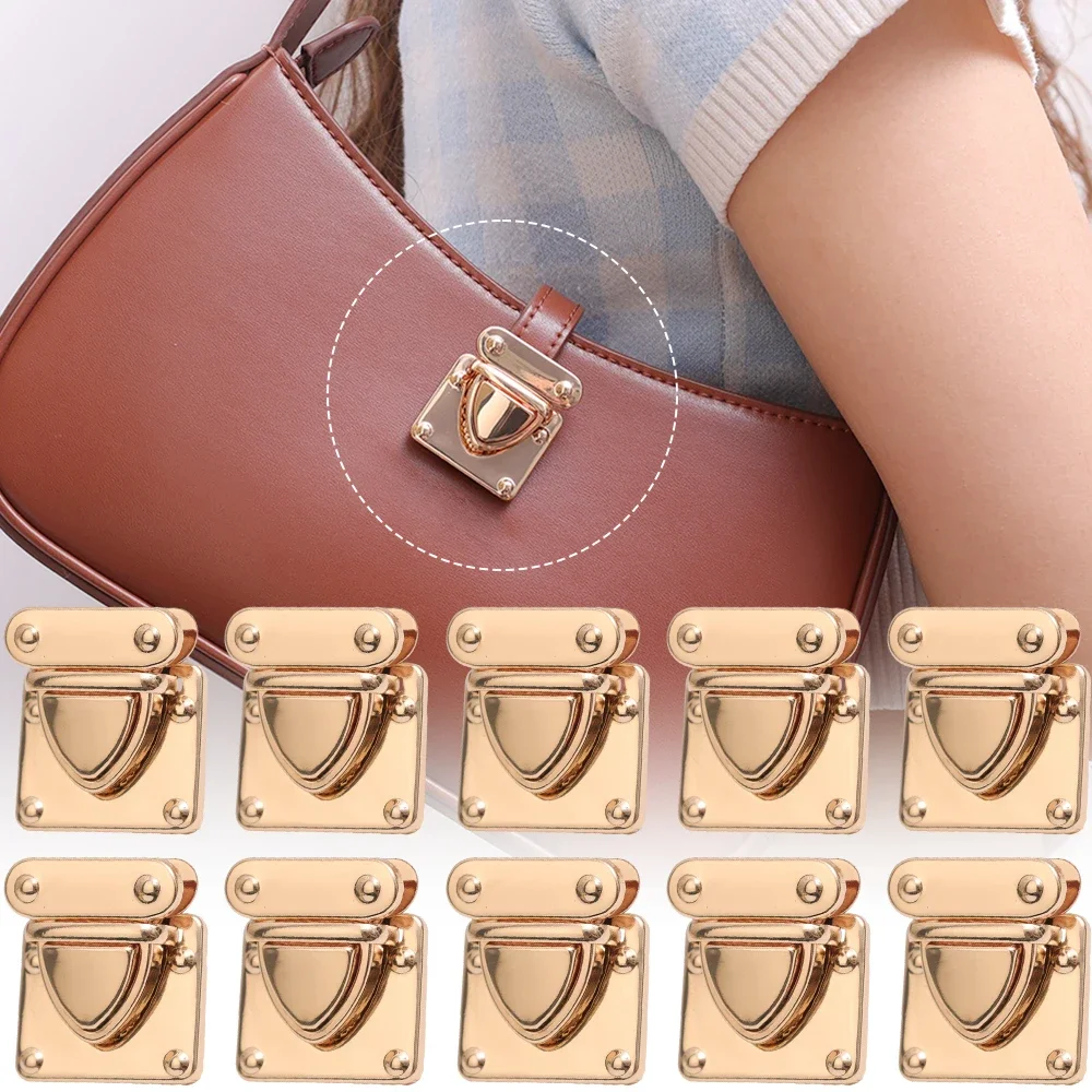 1-20pcs Metal Locks Bag Clasp Catch Buckles for Handbags Shoulder Bag Purse Totes Closures Snap Clasps DIY Craft Bag Accessories