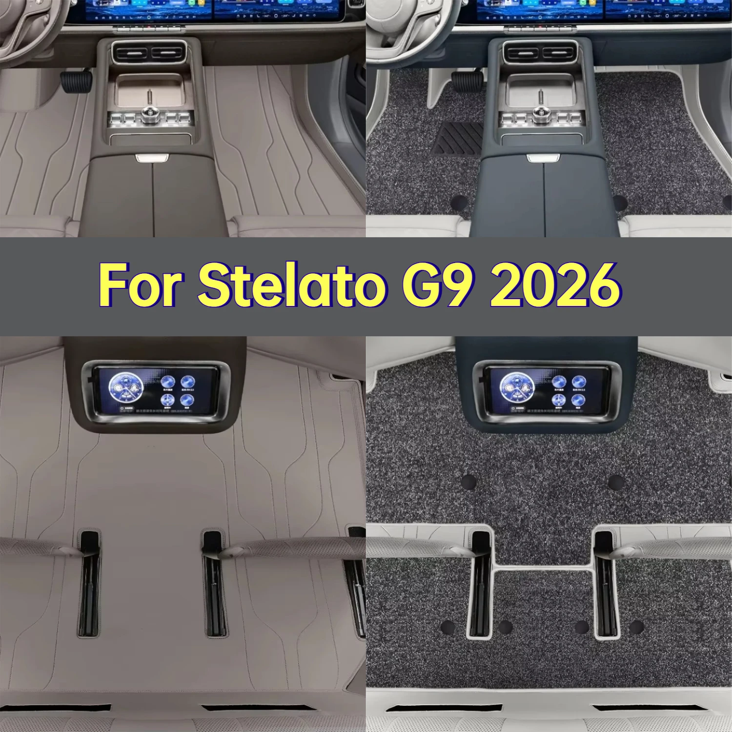 For Stelato G9 2026 Car Floor Mats Full-Coverage Waterproof Wear-Resistant Leather Foot Carpet Interior Upgrade Accessories