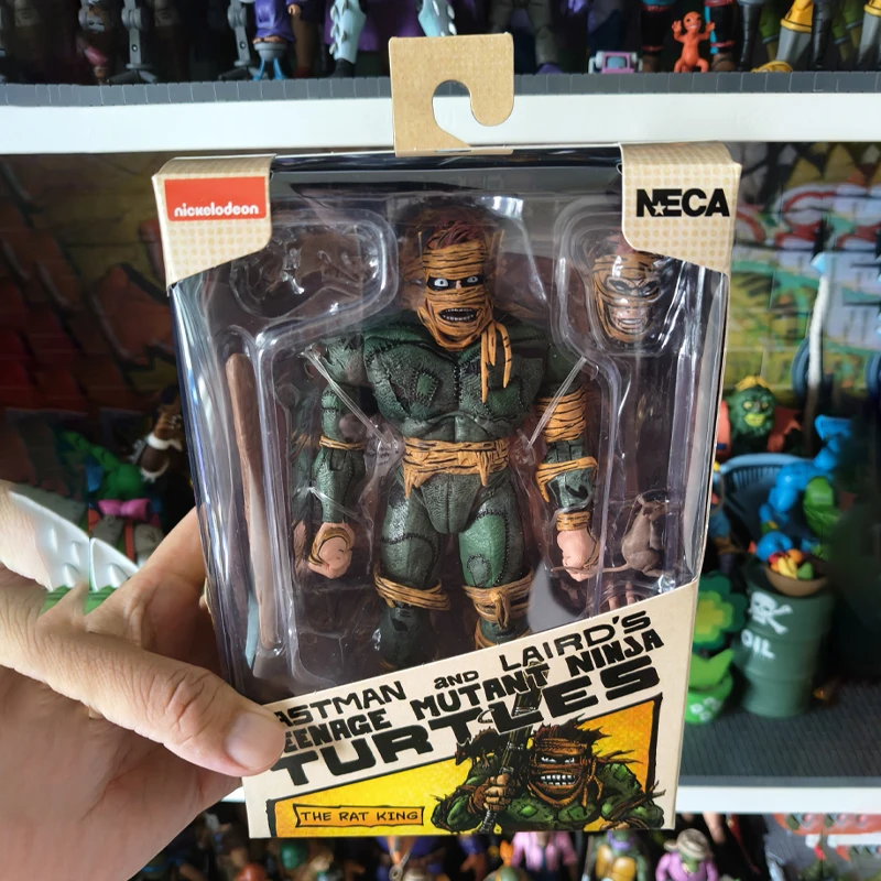 

【In Stock】Genuine Neca 54371 Teenage Mutant Ninja Turtles Comic Version Mouse King Decoration Model Collection Doll Toys