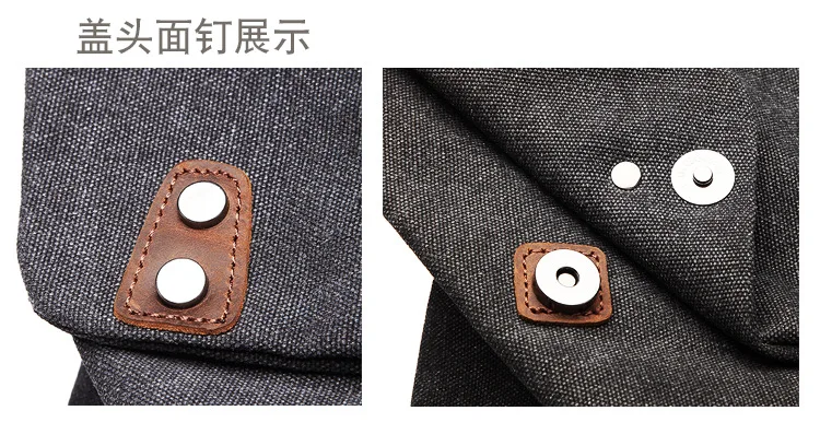 Unisex Canvas Backpack - Spacious Daypack for Hiking & Campus, Lightweight Breathable Travel Bag with Multi-Pocket