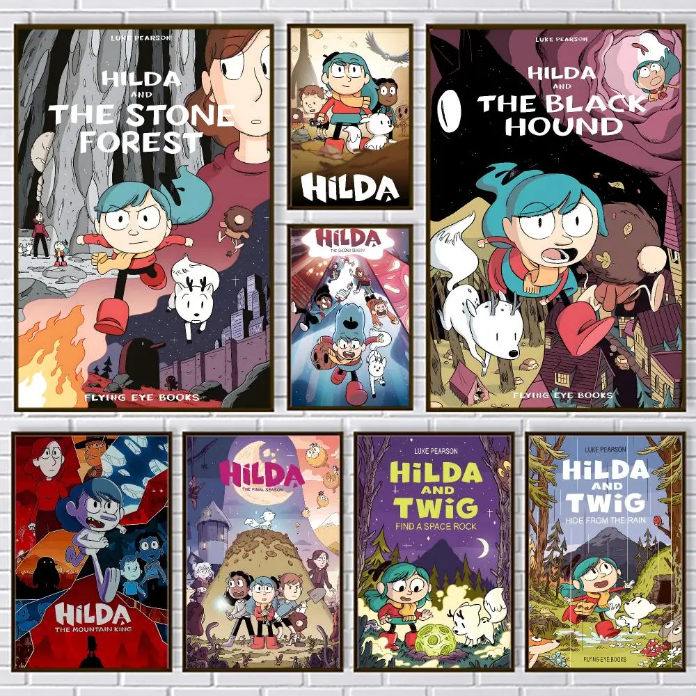 Animation H-Hilda Poster PP Paper Decorative Wall Art for Living RoomsBedrooms Bars Cafes Stylish Home Decor Gift