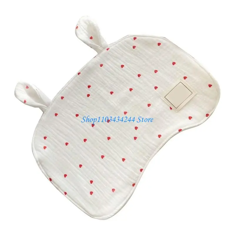 وسادة مسطحة لحديثي الولادة وسادة أطفال متعددة الطبقات وسادة رأس لطيفة على شكل دب للأذن #5