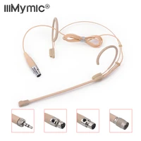 Micrófono de diadema unidireccional profesional para sistema inalámbrico Sennheiser Shure AKG conector de tornillo de 3,5mm micrófono de auriculares de 4 pines y 3 pines