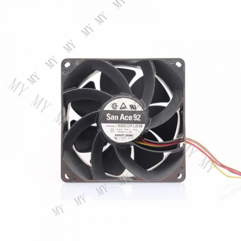 

TT for Sanyo San Ace92 9G0912P1J038 12V 1.5A 9CM 9238 4-Wire Cooling Fan