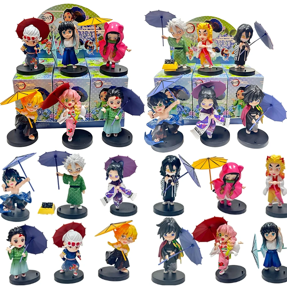 

Набор из 12 фигурок Ghost Slayer Blade: Серия «Сливовый дождь» — Коллекционные куклы-зонточки ручной работы, игрушки-подарки, аниме-модели, сувениры