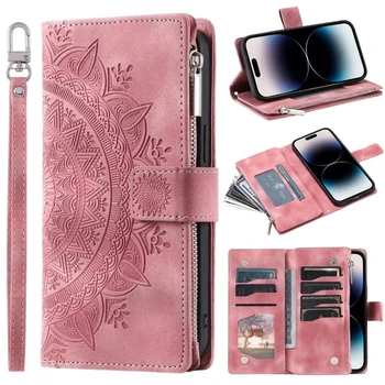 Embossing LLeather Wallet Case For Xiaomi Redmi Note 15 14 Pro + 13 12 11 Pro Plus 5G 12S…