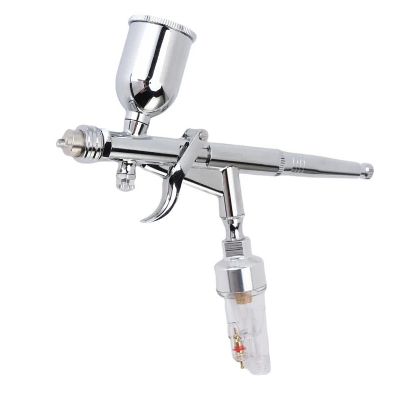 Airbrush Set Double Action Gravity Feed With 0.3mm Rapid Release Nozzle 15cc Cup Painting Drawing Art Supplies