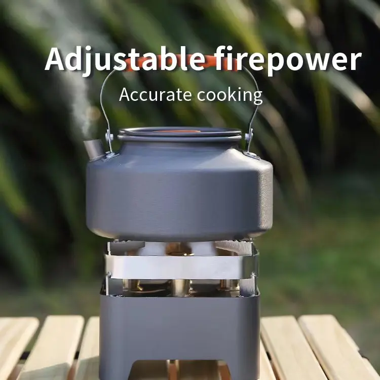 Portable Travel Gas Stove Aluminum Alloy Body Cooker Pure Copper Firearm Camping 900G Weight Outdoor Major Appliances Home