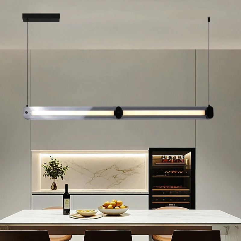 

Modern Home Decor LED Glass Long Pendant Light Lamps for Living Room Chandeliers Dining Room Hanging Light Indoor Art Lighting