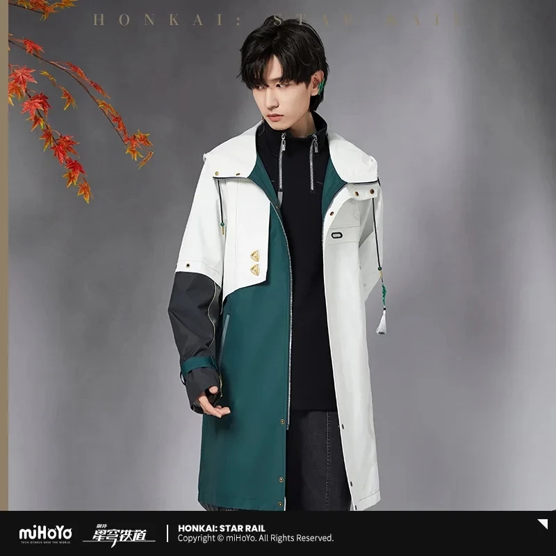 [Genuine] Game Honkai Star Rail DanHeng  Cosplay Hooded Couple Coat Anime Large Size Fashion Jacket  Costume  Halloween Gift