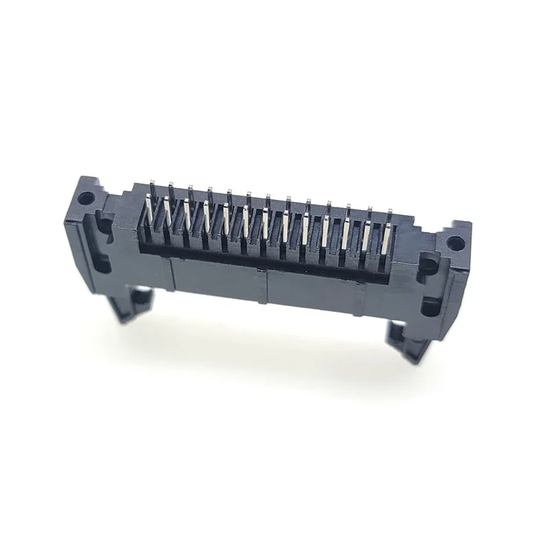 10 قطعة IDC موصل مقبس DC2 الملعب 2.54 مللي متر مستقيم/منحني دبوس 6/10/14/16/20/24/26/30/34/40/50/60/64 دبوس أنثى لكابل FC #6