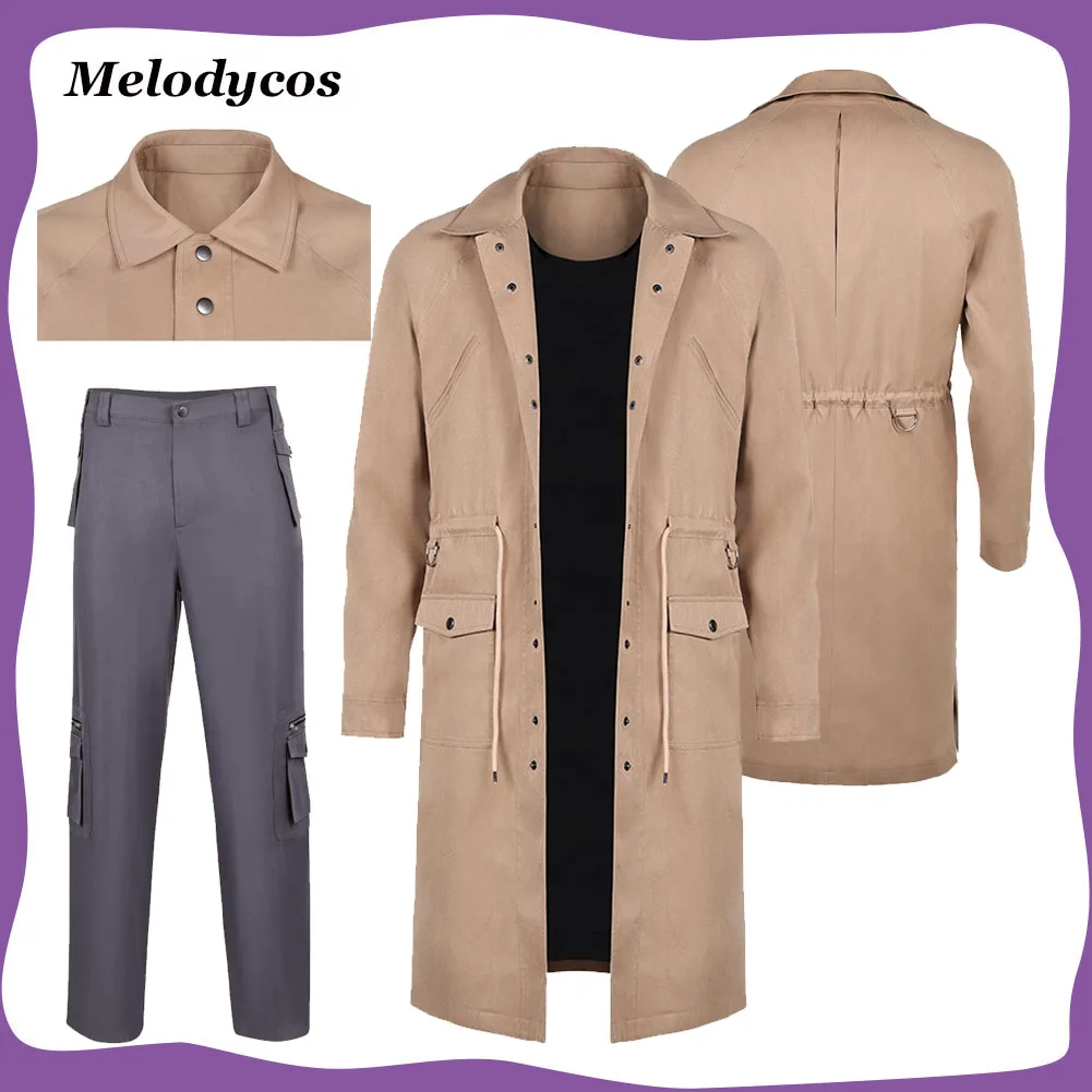 

Dustin Cosplay Costume Henderson Fantasia Movie Roleplay Adult Men Coat Pants Halloween Carnival Party Dress Up Clothing Suit