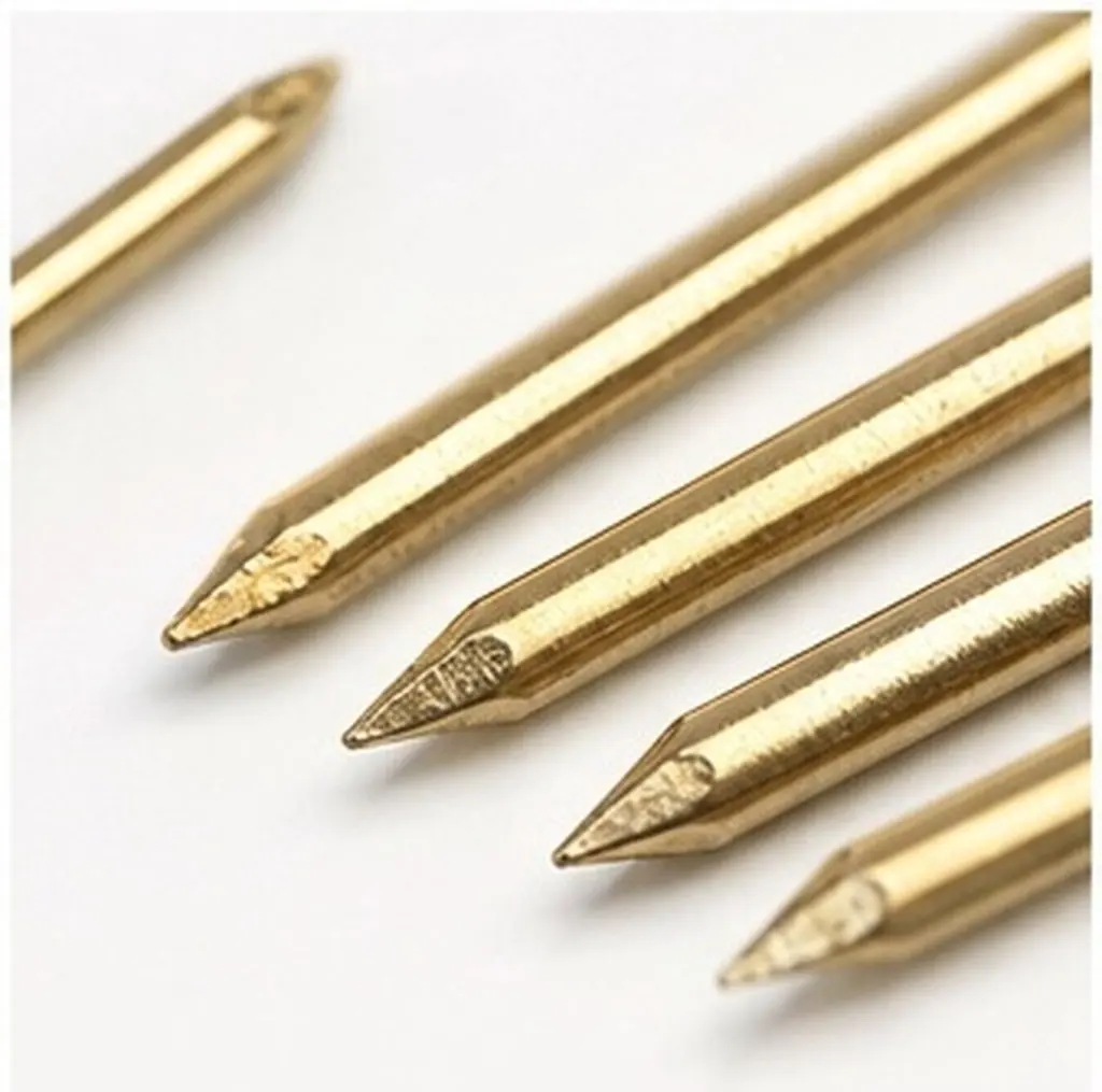 200Pcs Copper Nails Round Head Sharp Strong for DIY Furniture Picture Hanging Fixing Metal Nails Copper Hanging Nail