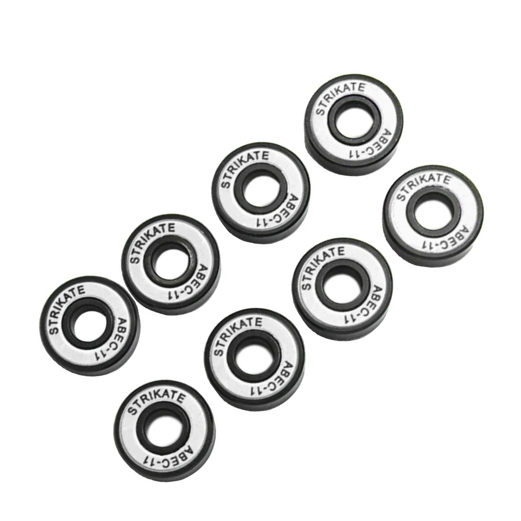 

8Pcs Skateboard Bearings 8mm Precision Size ABEC-11 for Longboard Orange