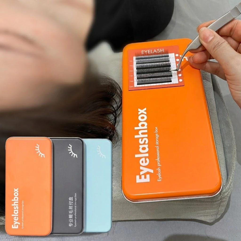 Magnetische Aufbewahrungsbox für Wimpernverlängerungen für Damen, professioneller Wimpern-Organizer mit magnetischer Display-Palette, Make-up-Tool – Detail 2