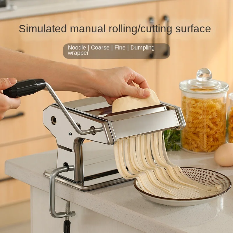 Adjustable Manual Noodles Maker, Dumpling Skin Pressing Machine, 9 Gear/6 Gear