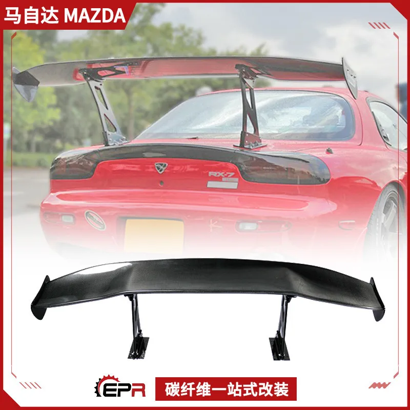 

Suitable for Mazda Mazda FD3S modified parts RX7 carbon fiber GT large tail, spoiler high foot fixed wind wing