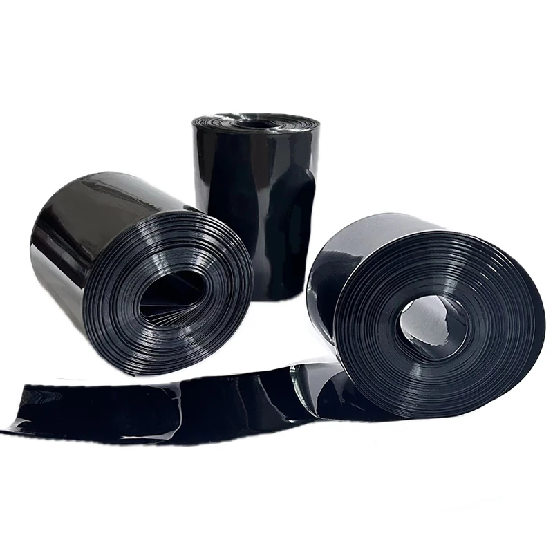 1kg Black PVC Heat Shrinkable Tube 18650 21700 26650 32650 Li-ion Battery Wrap Insulation Film Sleeve Tube Heat Shrinkable Tube