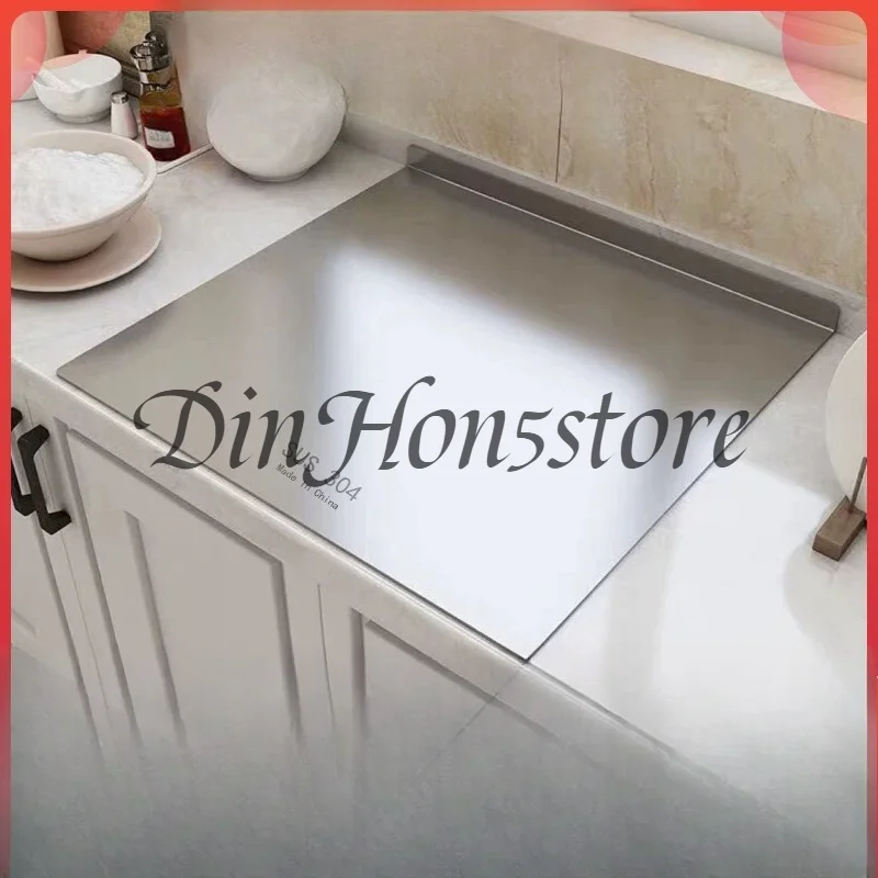 Stainless steel cutting board, mildew-proof fruit anvil chopping board, rolling panel, large multi-functional kneading pad