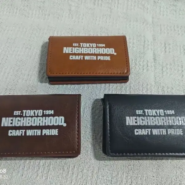 NBHD Pop‑Up RFID‑Blocking Card Holder, Large‑Capacity Minimalist Handmade Credit Card Wallet