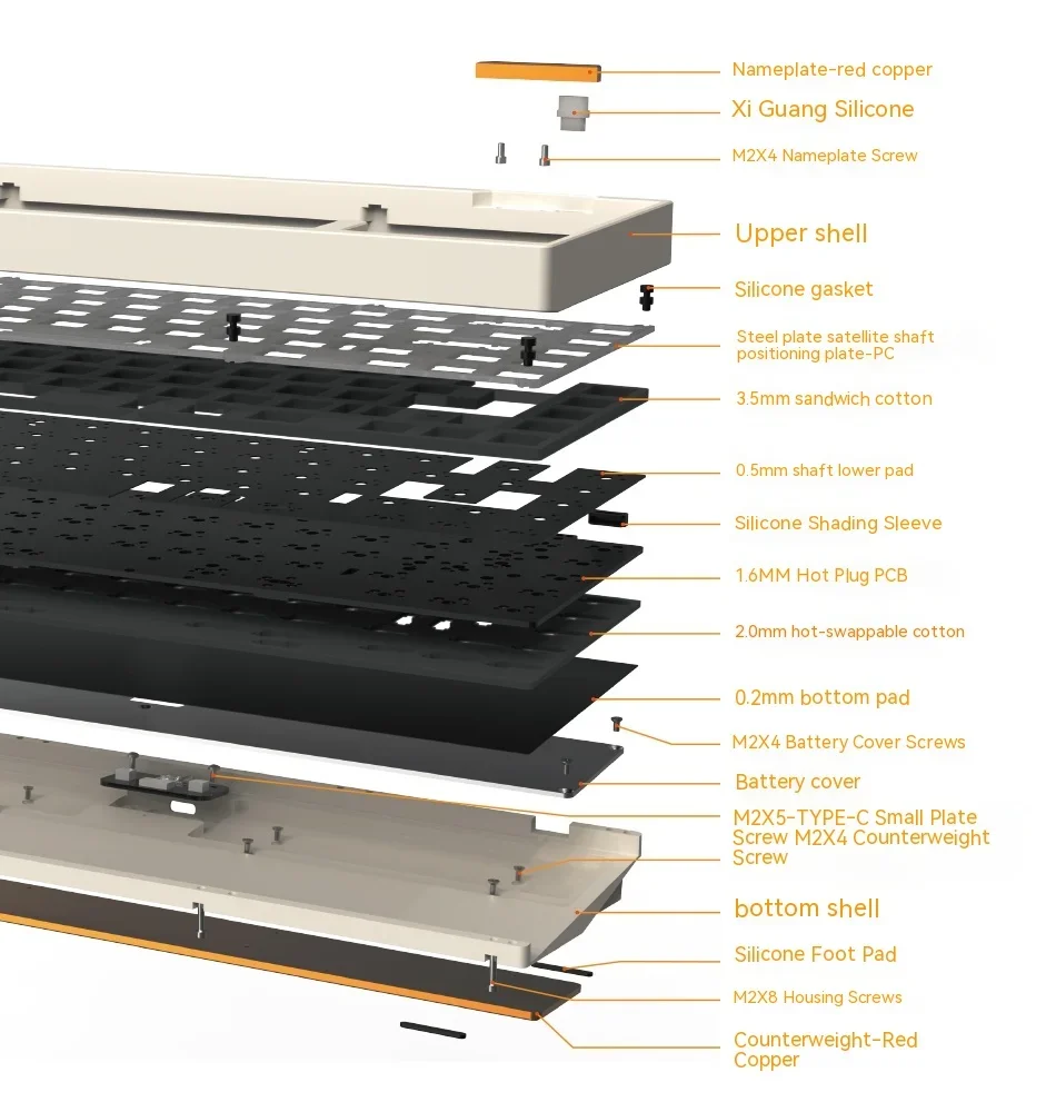 Kits de Teclado mecánico de aleación de aluminio Luminkey65, modo triple, junta de retardo bajo inalámbrica, intercambio en caliente, teclado para juegos, accesorios para Pc