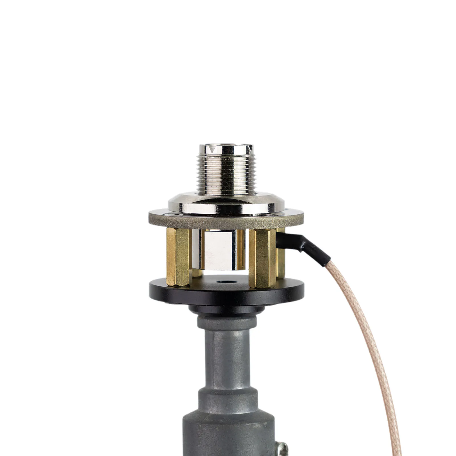 Tripod Mount Adapter for PL-259 Ham Radio Antenna Signal Booster 1/4-20 UNC Female Thread Flange Base