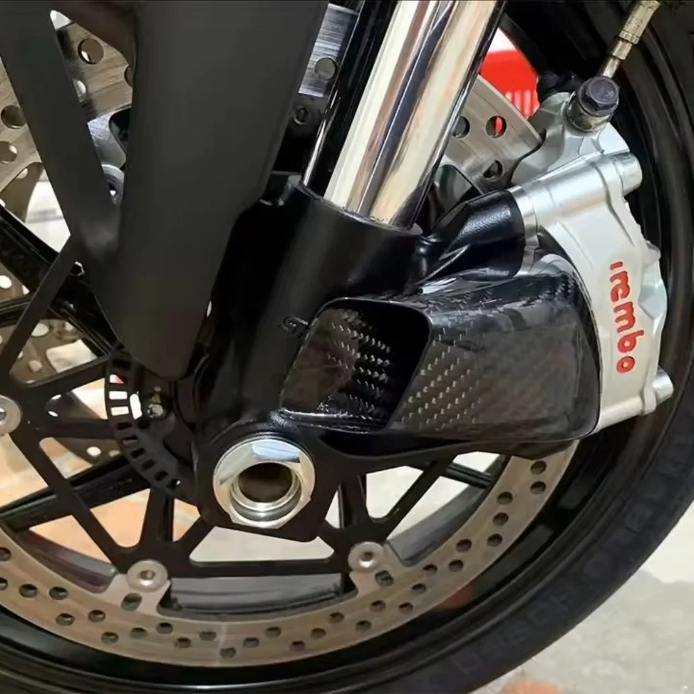 For Aprilia RSV4 RSV4 RR RSV4 Factory 2015-2025 100％ Carbon Fiber Motorcycle Front Brake Air Duct Caliper Radiator Cover
